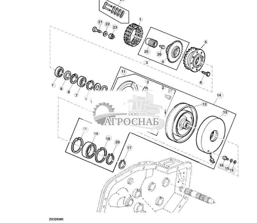 ELECTROMAGNETIC CLUTCH (STROMAG) (4-GEAR LOC TRANSMISSION) 